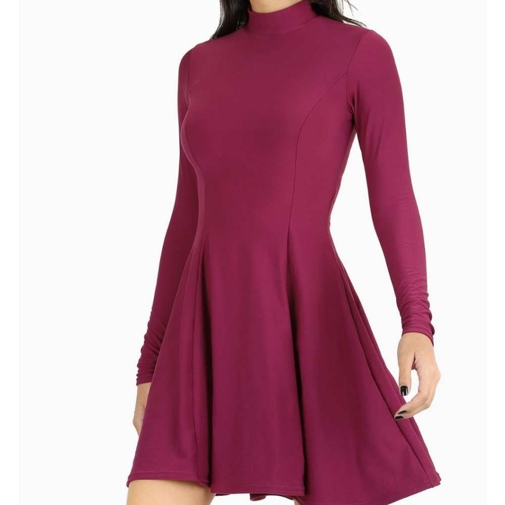 ISO L/XL LONG SLEEVE EVIL MINI SKATER DRESS